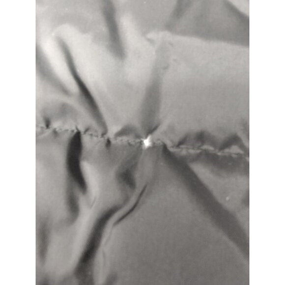 Women's Reversible Puffer Vest Black and Teal Zip-Up Sleeveless Jacket USED - Picture 2 of 9